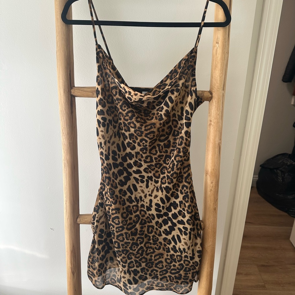 REVOLVE By The Way. Leopard Print Slip Dress